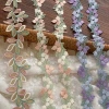 Fresh and colorful water-soluble embroidered lace, lily of the valley baby dress, children's clothing, cheongsam, gift packaging accessories, lace Specification image
